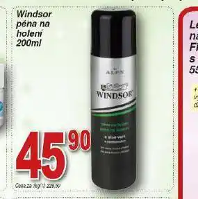 Lidl Winsdor pěna na holení nabídka