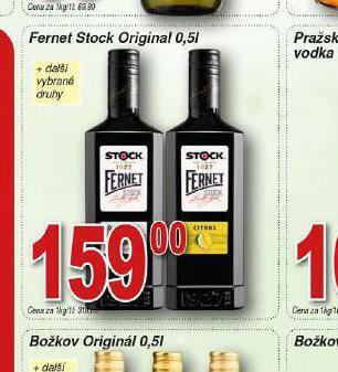 Lidl Fernet stock original nabídka