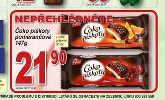 Lidl Čoko piškoty pomeranče nabídka