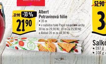 Albert Albert potravinová fólie nabídka