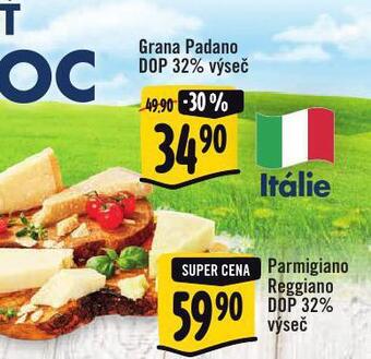 Albert Grana padano dop 32% výseč nabídka
