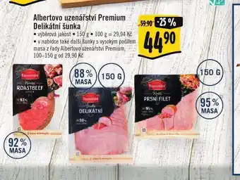 Albert Delikatesní šunka nabídka