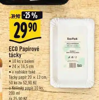 Albert Aco papírové tácky nabídka