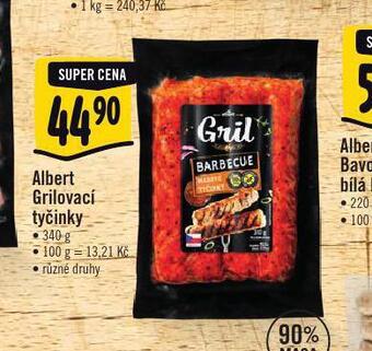 Albert grilovací tyčinky