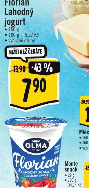Albert Florian lahodný jogurt nabídka