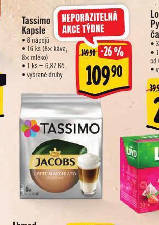 Albert Tassimo kapsle nabídka