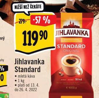 Albert Jihlavanka standard mletá káva nabídka