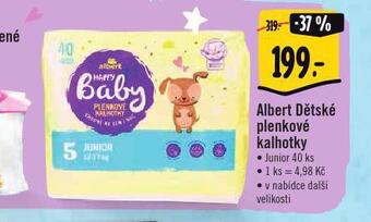 Albert Albert dětské plenkové kalhotky nabídka