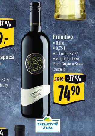 Albert Primitivo nabídka