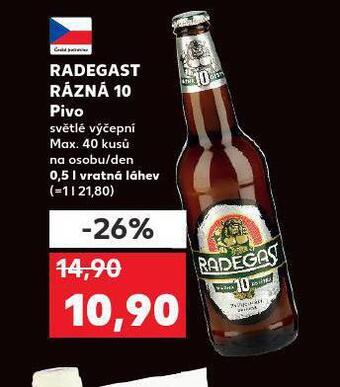 Kaufland Pivo radegast rázná 10 nabídka
