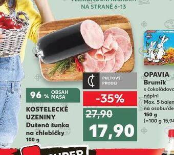 Kaufland Dušená šunka na chlebíčky nabídka