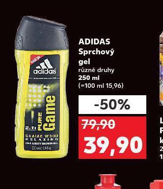 Kaufland Adidas sprchový gel nabídka