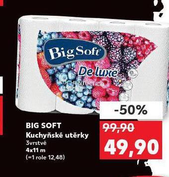 Kaufland Big soft kuchyňské utěrky nabídka
