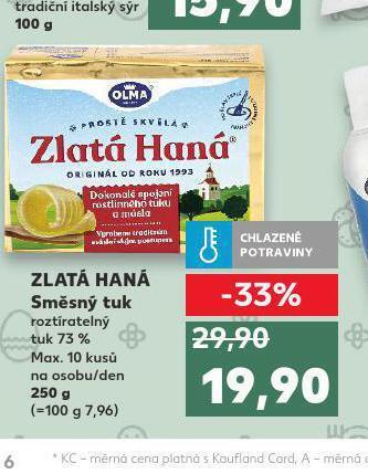Kaufland Zlatá haná nabídka