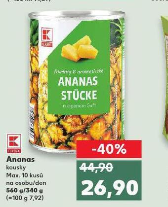 Kaufland Ananas nabídka