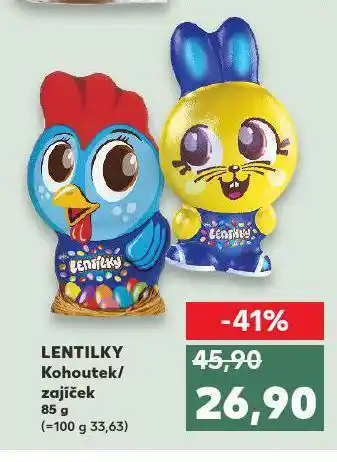 Kaufland Lentilky kohoutek / zajíček nabídka