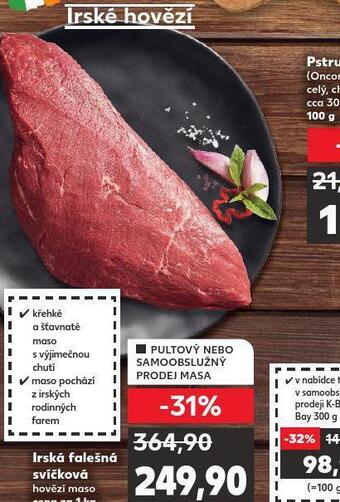 Kaufland Irská falešná svíčková nabídka