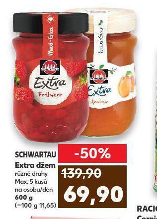 Kaufland Schwartau extra džem nabídka