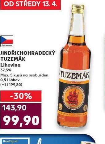 Kaufland Jindřichohradecký tuzemák nabídka