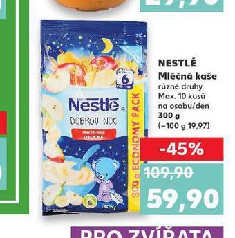 Kaufland Nestlé mléčná kaše nabídka