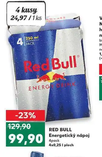 Kaufland Red bull 4pack nabídka