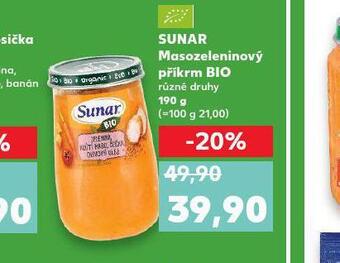 Kaufland Sunar masozeleninový příkrm bio nabídka