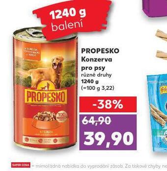 Kaufland Propesko konzerva pro psy nabídka