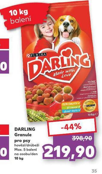 Kaufland Darling granule pro psy nabídka