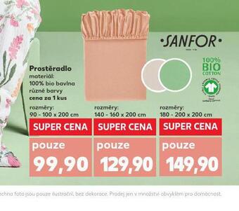 Kaufland Prostěradlo 90 - 100 x 200 cm nabídka