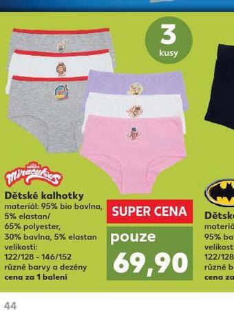 Kaufland Dětské kalhotky nabídka