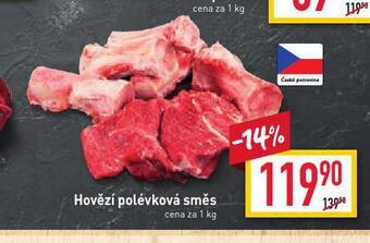 Billa Hovězí polévková směs nabídka