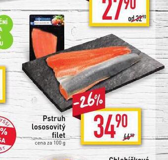 Pstruh lososovitý filet
