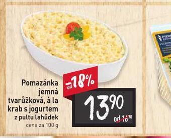 Billa Pomazánka á la krab s jogurtem nabídka