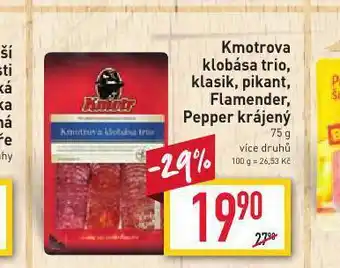 Billa Kmotrova klobása klasik nabídka