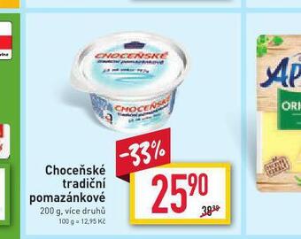 Billa Choceňské tradiční pomazánkové nabídka