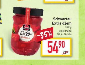 Billa Schwartau extra džem nabídka