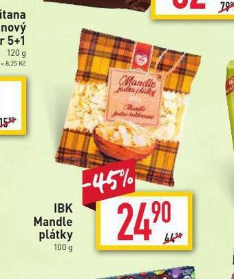 Billa Ibk mandle plátky nabídka