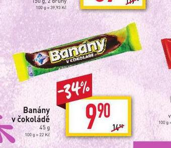 Billa Banány v čokoládě nabídka