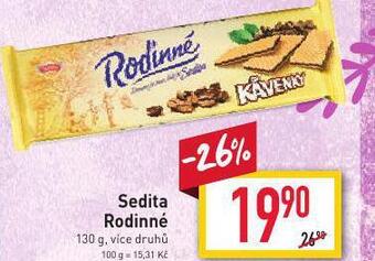 Billa Sedita rodinné nabídka