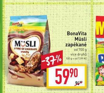 Billa Bonavita müsli zapékané nabídka