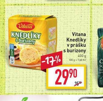 Billa Vitana knedlíky v prášku s burizony nabídka