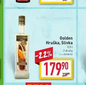Billa Golden hruška, slivka nabídka