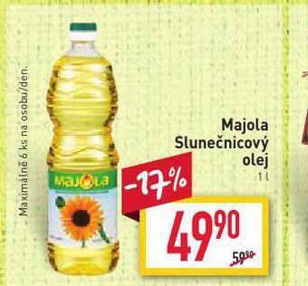 Billa Majola slunečnicový olej nabídka