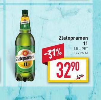 Billa Pivo zlatopramen 11 nabídka