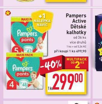 Billa Pampers dětské plenky nabídka