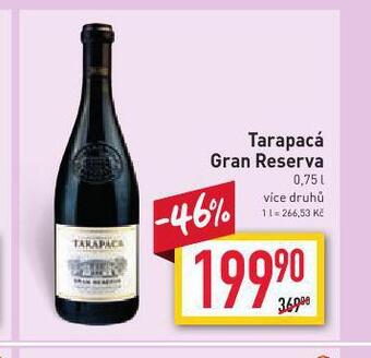 Billa Tarapacá gran reserva nabídka