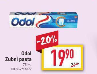 Billa Odol zubní pasta nabídka