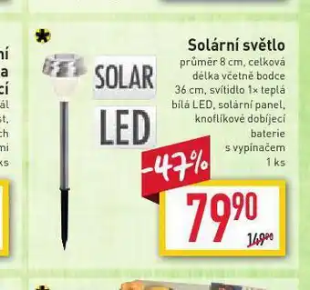 Solární světlo