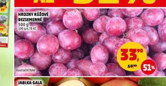 Penny Market Hrozny růžové bezsemenné nabídka