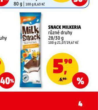 Penny Market Snack milkeria nabídka